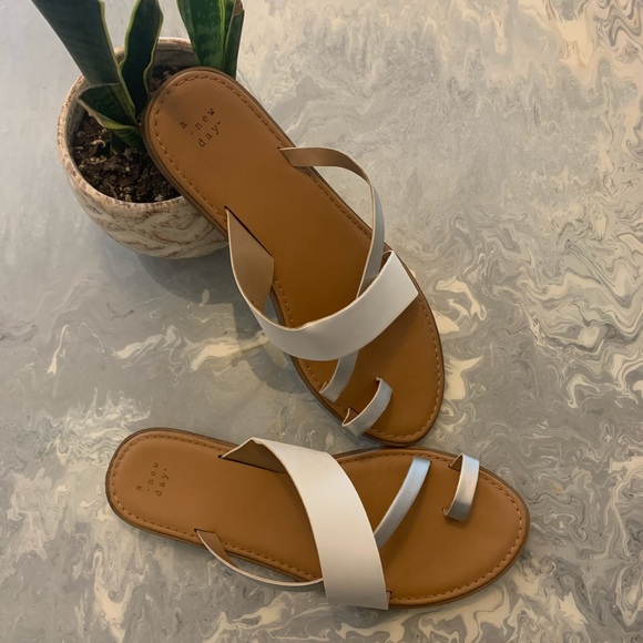 a new day Shoes - A New Day | Strappy Toe Ring Slide Sandal